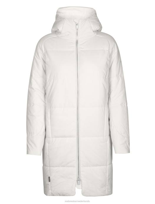 Icebreaker vrouwen merinoloft collingwood ii 3q jack met capuchonsneeuw XXNJ840 kleding