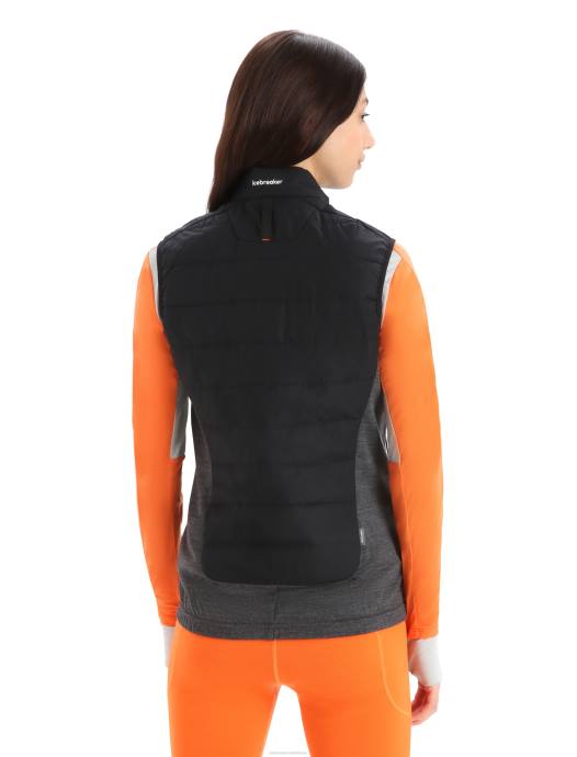 Icebreaker vrouwen merinoloft vestzwart/jet heide XXNJ681 kleding