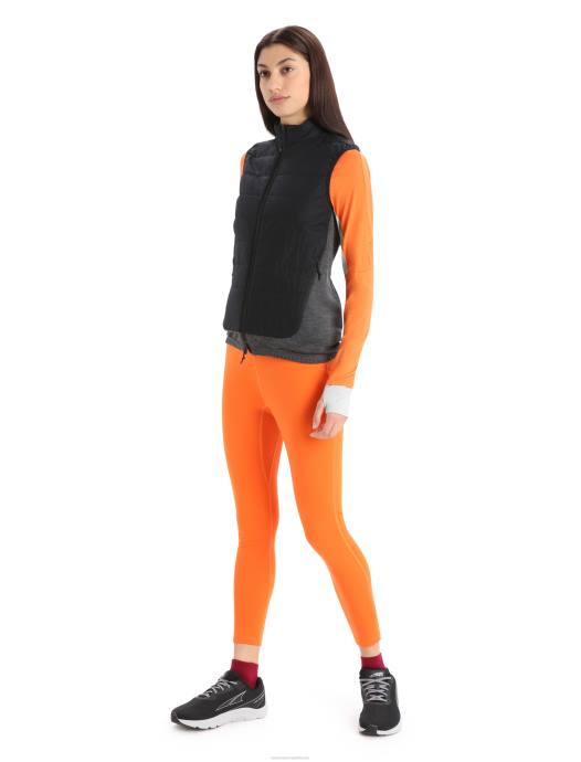 Icebreaker vrouwen merinoloft vestzwart/jet heide XXNJ681 kleding