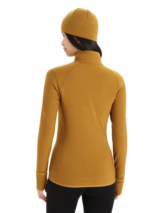 Icebreaker vrouwen realfleece merino afdaalder jack met lange mouwen en ritskruidnagel XXNJ869 kleding