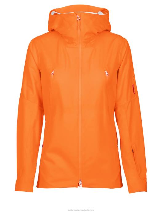 Icebreaker vrouwen shell+ merinojack met capuchonflash XXNJ828 kleding