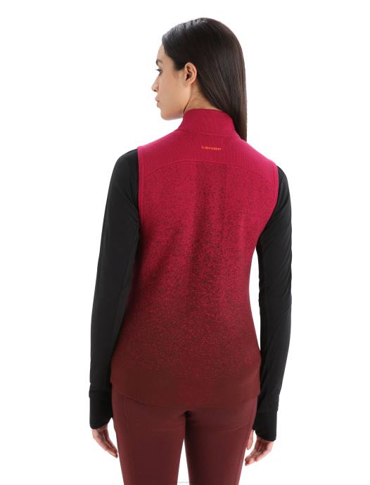 Icebreaker vrouwen zoneknit merino geïsoleerd vest in de dieptekers/espresso XXNJ884 kleding