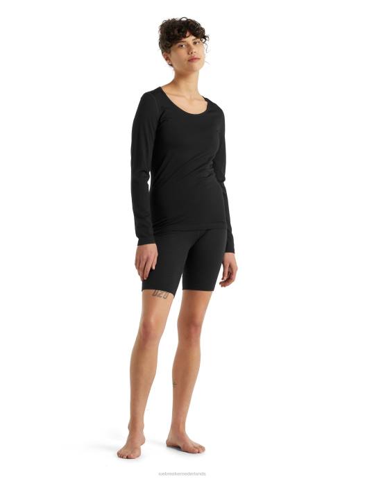 Icebreaker vrouwen Merino 200 oasis thermische shortzwart XXNJ570 kleding