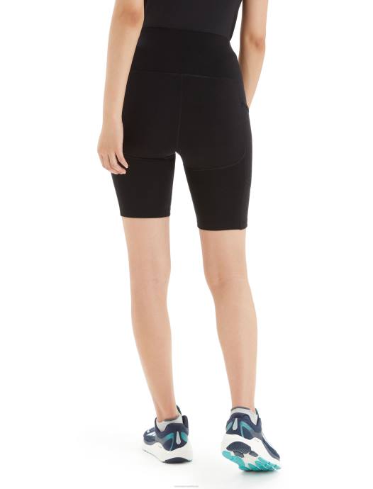 Icebreaker vrouwen merino fastray short met hoge taillezwart XXNJ742 kleding