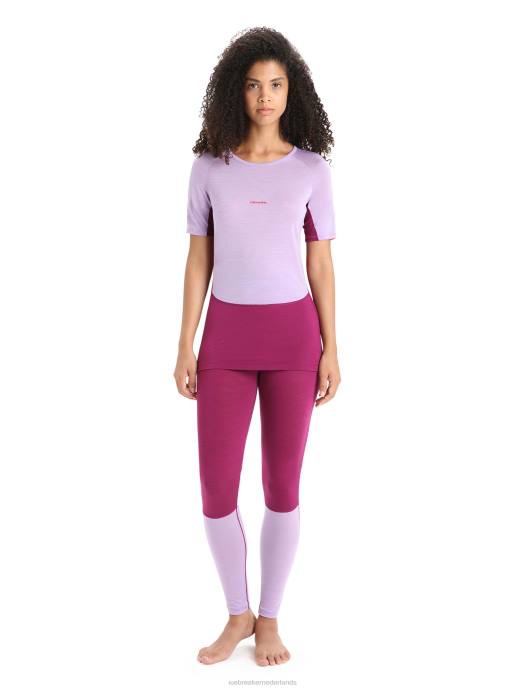 Icebreaker vrouwen 125 zoneknit merino thermische leggingga voor bes/paarse blik XXNJ593 kleding