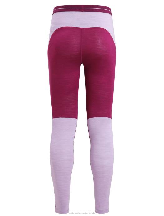 Icebreaker vrouwen 125 zoneknit merino thermische leggingga voor bes/paarse blik XXNJ593 kleding