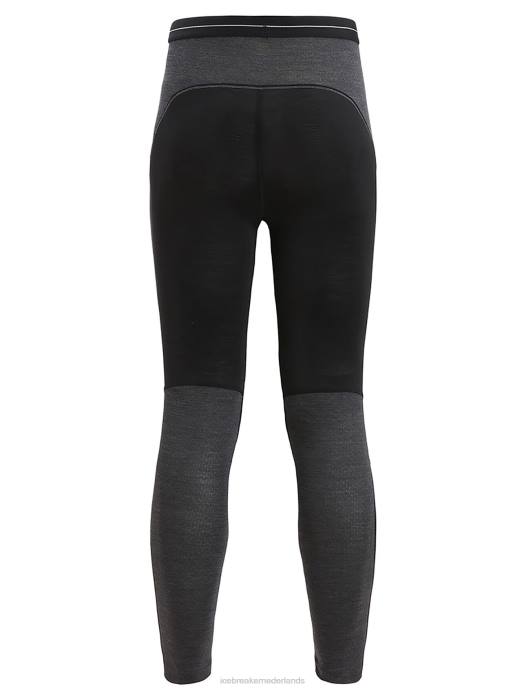 Icebreaker vrouwen 125 zoneknit merino thermische leggingzwart/jet heide XXNJ592 kleding