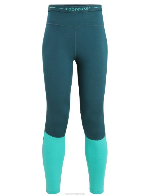 Icebreaker vrouwen 200 zoneknit thermische legging van merinowolgroene glorie/fris XXNJ583 kleding