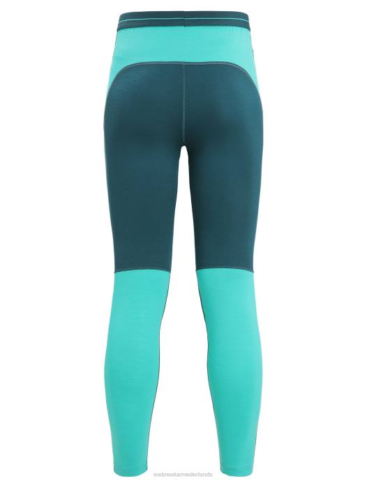 Icebreaker vrouwen 200 zoneknit thermische legging van merinowolgroene glorie/fris XXNJ583 kleding