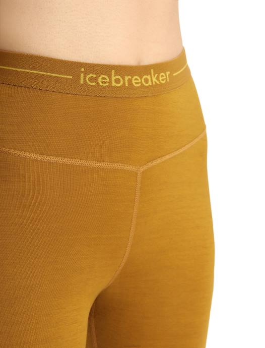 Icebreaker vrouwen 200 zoneknit thermische legging van merinowolkruidnagel/stil goud XXNJ883 kleding