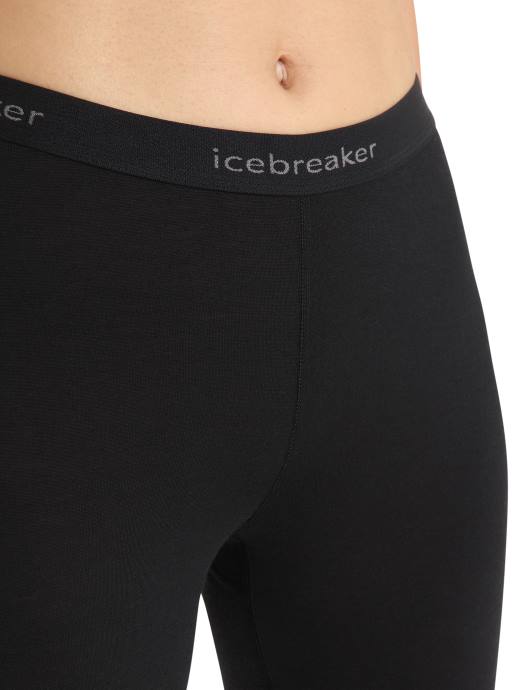 Icebreaker vrouwen Merino 200 oasis thermische leggingzwart XXNJ565 kleding