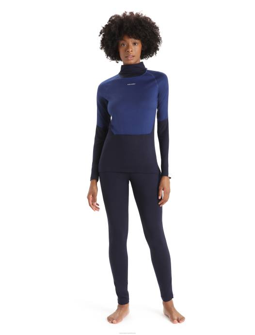 Icebreaker vrouwen Merino 200 sonebula thermische leggingmiddernacht marine/sneeuw XXNJ587 kleding