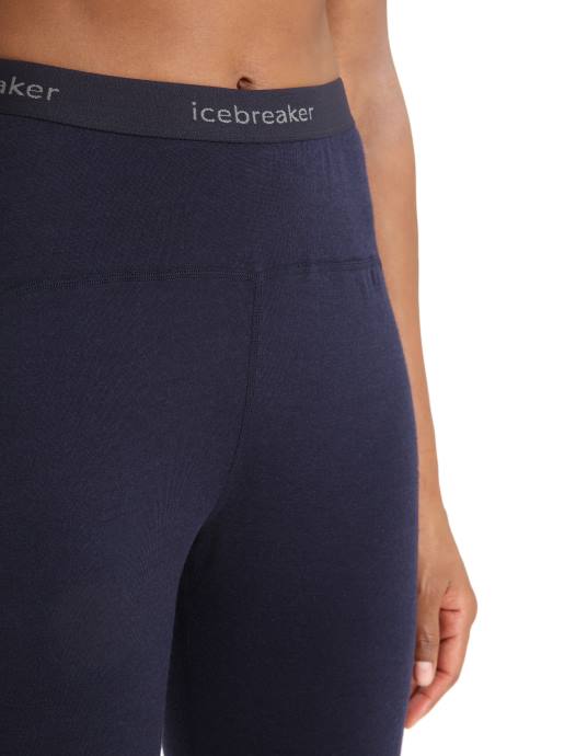 Icebreaker vrouwen Merino 200 sonebula thermische leggingmiddernacht marine/sneeuw XXNJ587 kleding