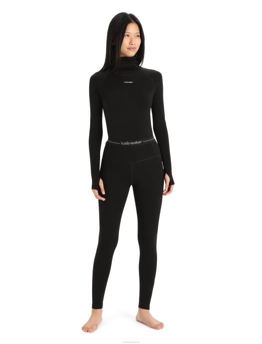 Icebreaker vrouwen Merino 260 tech thermische legging met hoge taillezwart XXNJ577 kleding