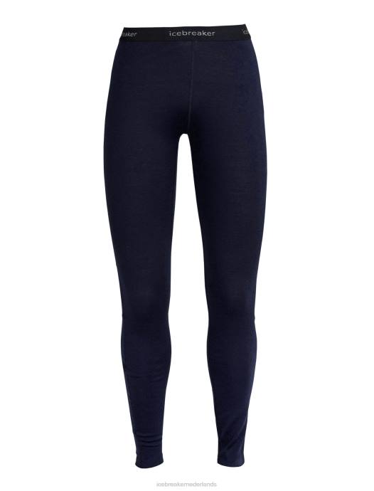 Icebreaker vrouwen Merino 260 tech thermische leggingmiddernacht marine XXNJ563 kleding