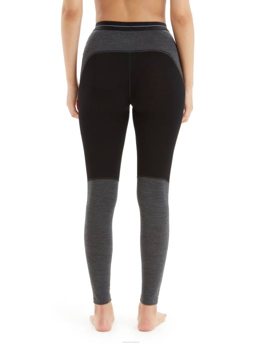 Icebreaker vrouwen Merino 260 zonegebreide leggingzwart/jet heide XXNJ598 kleding