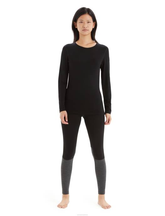 Icebreaker vrouwen Merino 260 zonegebreide leggingzwart/jet heide XXNJ598 kleding