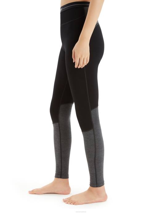 Icebreaker vrouwen Merino 260 zonegebreide leggingzwart/jet heide XXNJ598 kleding