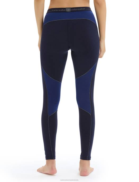 Icebreaker vrouwen bodyfitzone merino 260 zone thermische leggingmiddernacht marine/koninklijke marine XXNJ864 kleding