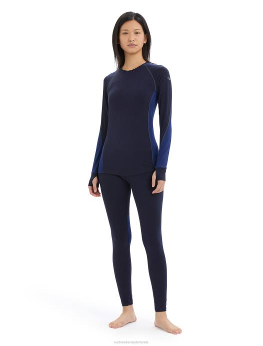 Icebreaker vrouwen bodyfitzone merino 260 zone thermische leggingmiddernacht marine/koninklijke marine XXNJ864 kleding