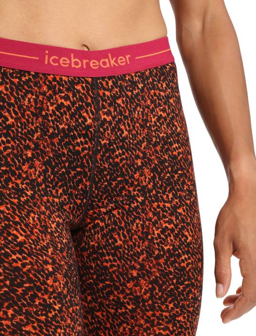 Icebreaker vrouwen merino 200 oasis thermische legging korstmoszwarte kers XXNJ865 kleding