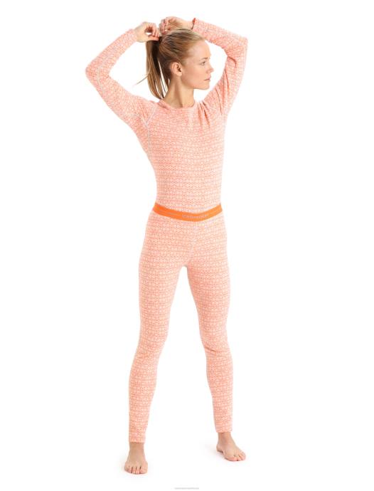 Icebreaker vrouwen merino 250 vertex thermische legging alpine geosneeuw/flits XXNJ868 kleding