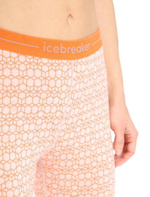 Icebreaker vrouwen merino 250 vertex thermische legging alpine geosneeuw/flits XXNJ868 kleding