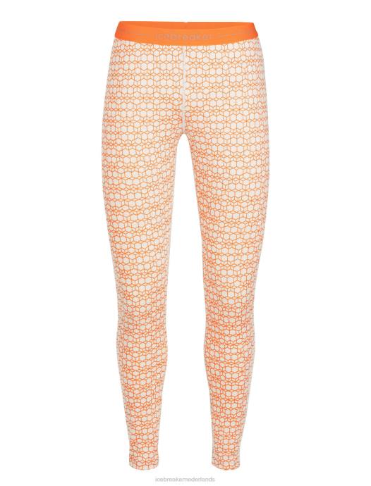 Icebreaker vrouwen merino 250 vertex thermische legging alpine geosneeuw/flits XXNJ868 kleding