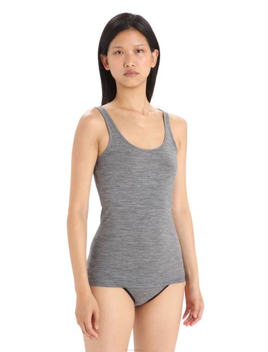 Icebreaker vrouwen Merino sirene tanktopgritsteen heide XXNJ529 kleding