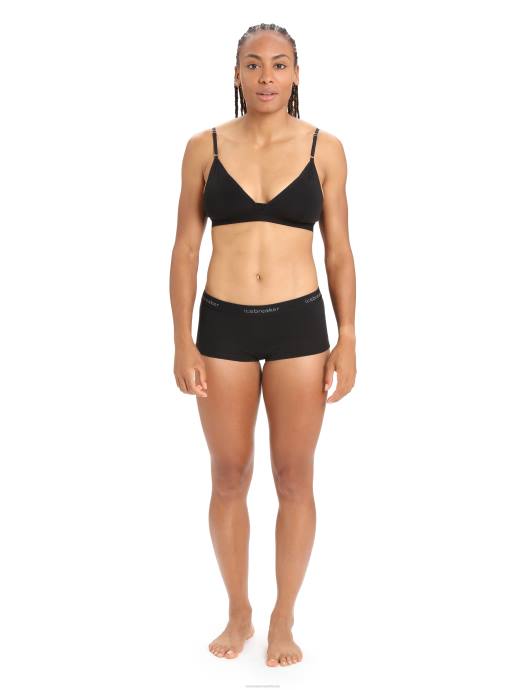 Icebreaker vrouwen merino 200 oasis thermische jongensshortzwart XXNJ500 kleding