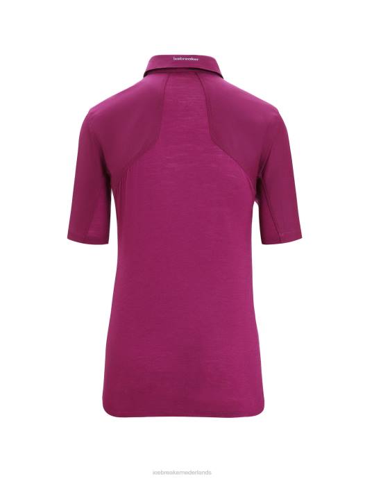 Icebreaker vrouwen Merino hike top met korte mouwenga bes XXNJ649 kleding