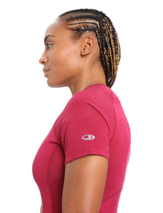 Icebreaker vrouwen bodyfitzone merino 150 zone thermotop met korte mouwen en ronde halskers XXNJ891 kleding