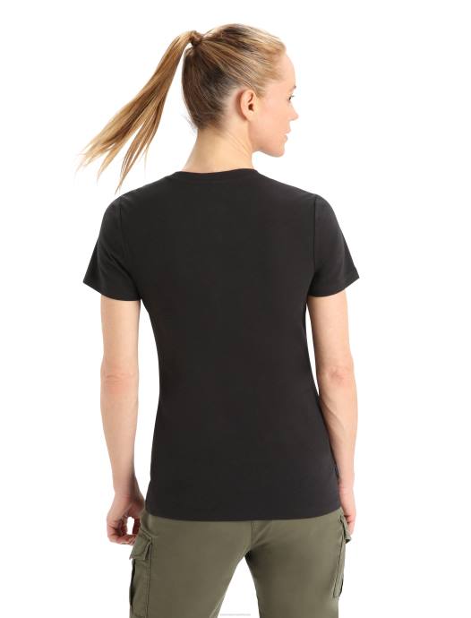 Icebreaker vrouwen merino centraal klassiek T-shirt met korte mouwenzwart XXNJ651 kleding