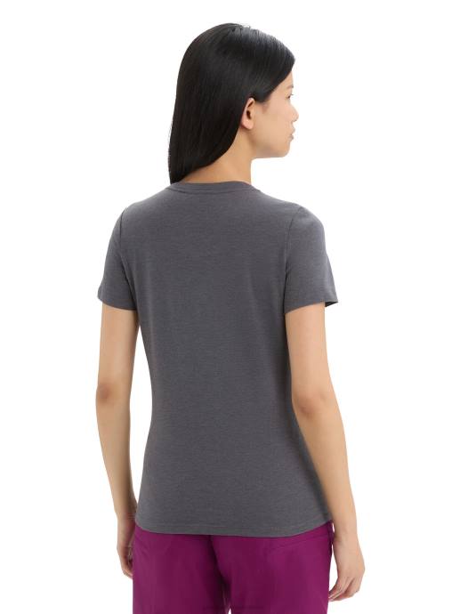 Icebreaker vrouwen merino central klassiek T-shirt met korte mouwen caravan lifemoesson XXNJ663 kleding