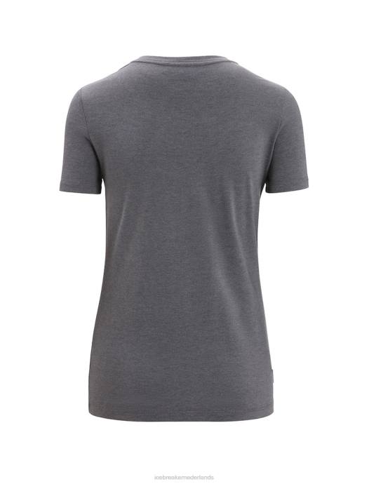 Icebreaker vrouwen merino central klassiek T-shirt met korte mouwen caravan lifemoesson XXNJ663 kleding