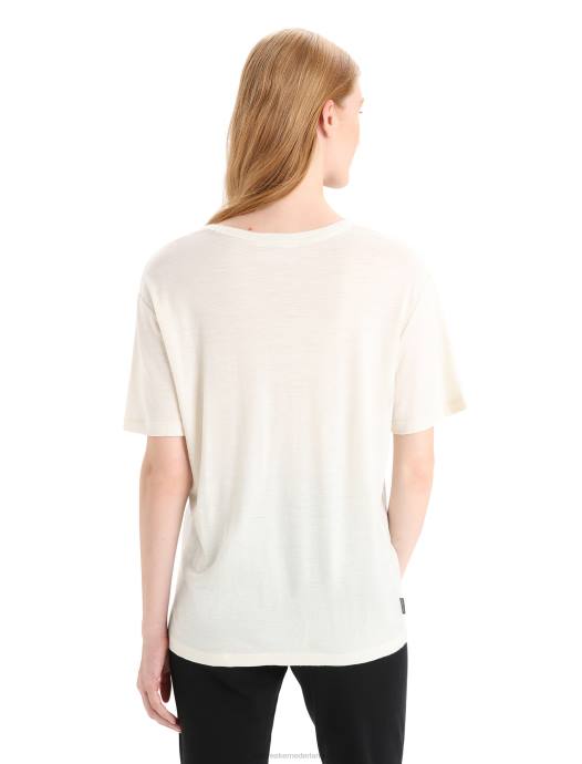 Icebreaker vrouwen merino graanschuur T-shirt met korte mouwenkrijt XXNJ625 kleding