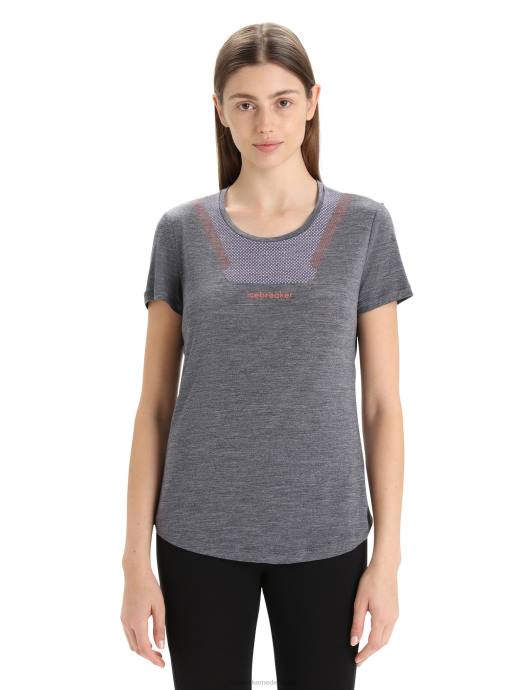 Icebreaker vrouwen merino sphere ii T-shirt met korte mouwen hittmiddernacht marine heide XXNJ673 kleding