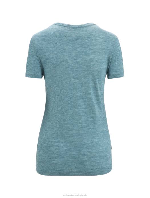 Icebreaker vrouwen merino sphere ii T-shirt met korte mouwengroene glorie heide XXNJ609 kleding