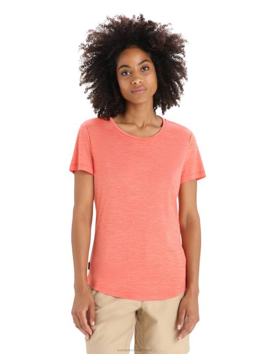 Icebreaker vrouwen merino sphere ii T-shirt met korte mouwenlevendige aardheide XXNJ608 kleding