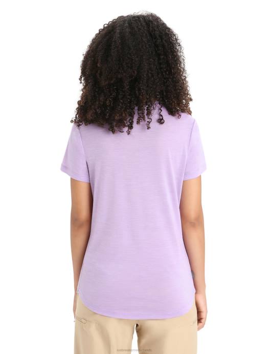 Icebreaker vrouwen merino sphere ii T-shirt met korte mouwenpaarse blik XXNJ610 kleding