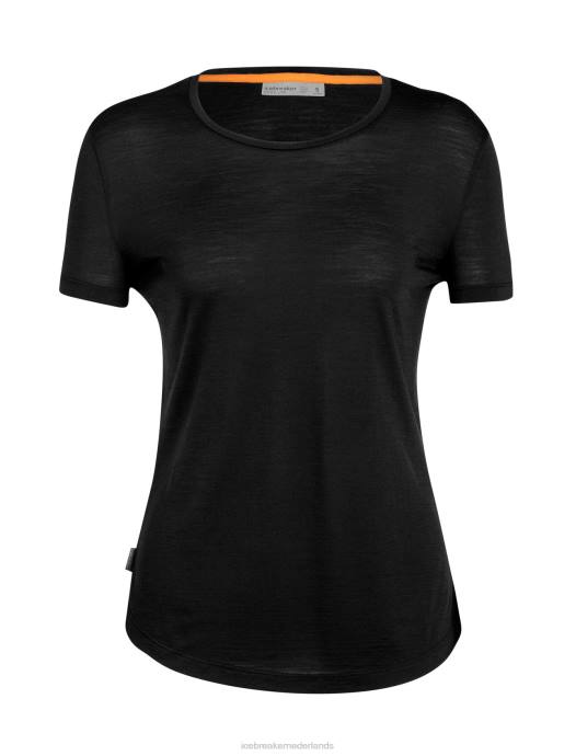 Icebreaker vrouwen merino sphere ii T-shirt met korte mouwenzwart XXNJ606 kleding