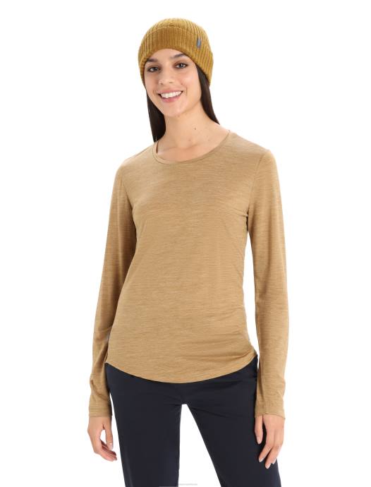 Icebreaker vrouwen merino sphere ii T-shirt met lange mouwenkruidnagel heide XXNJ900 kleding