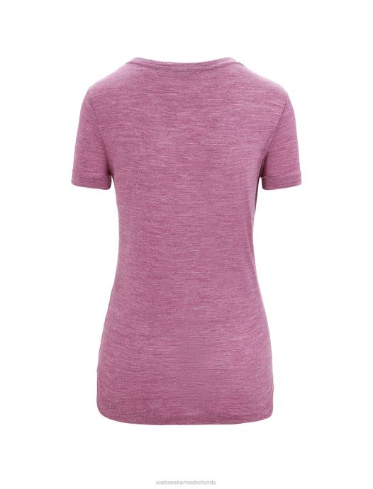 Icebreaker vrouwen merino sphere ii scoop t-shirt met korte mouwenga bessenheide XXNJ613 kleding