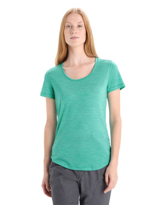 Icebreaker vrouwen merino sphere ii scoop t-shirt met korte mouwenverse heide XXNJ612 kleding