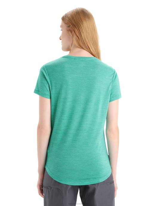 Icebreaker vrouwen merino sphere ii scoop t-shirt met korte mouwenverse heide XXNJ612 kleding