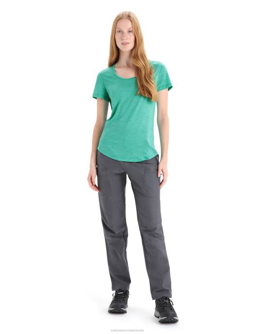 Icebreaker vrouwen merino sphere ii scoop t-shirt met korte mouwenverse heide XXNJ612 kleding