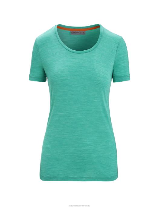 Icebreaker vrouwen merino sphere ii scoop t-shirt met korte mouwenverse heide XXNJ612 kleding