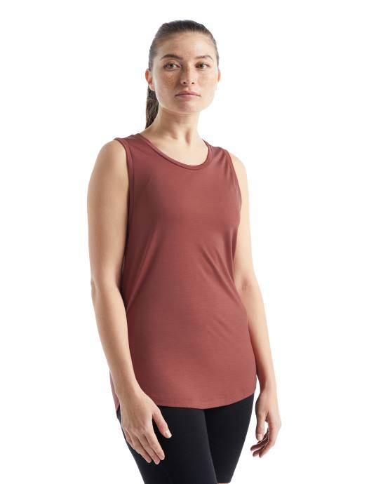 Icebreaker vrouwen merino sphere ii-tankdruif XXNJ807 kleding