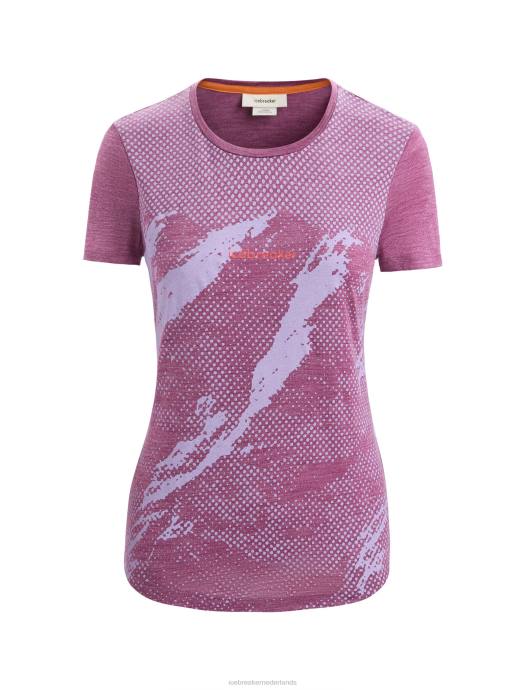 Icebreaker vrouwen merino sphere ii trail-t-shirt met korte mouwenga bessenheide XXNJ660 kleding