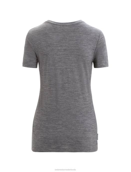 Icebreaker vrouwen merino tech lite ii T-shirt met korte mouwen Wildflower Bloomgritsteen heide XXNJ646 kleding